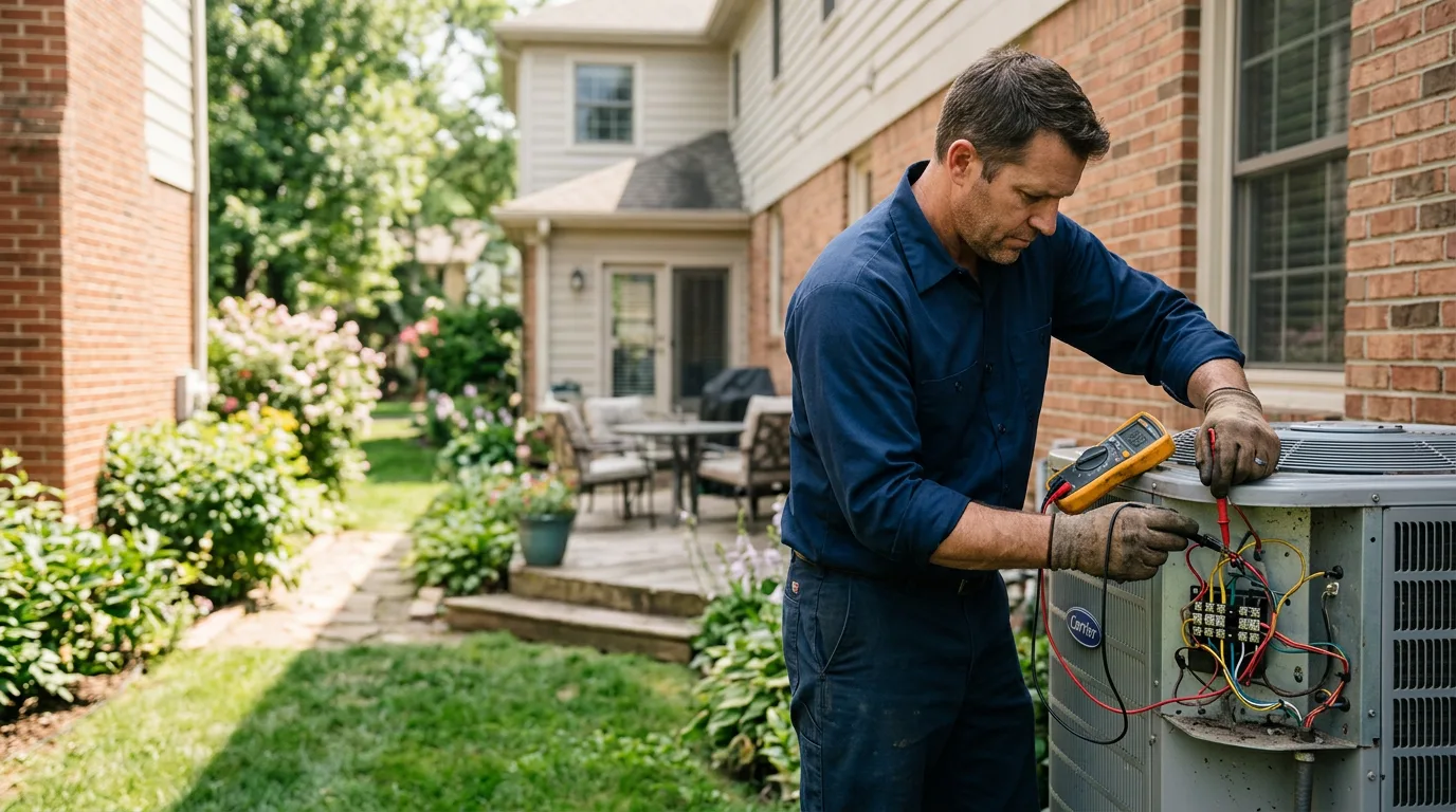 HVAC technician working near Rushsylvania, OH